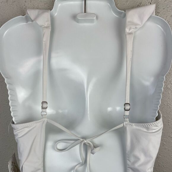 NWT BECCA Off-White One Piece Swim Suit Size L - Picture 4 of 6